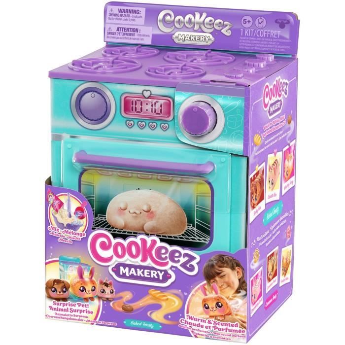 Fabrique à Pâtisserie Bleue - MOOSE TOYS - COOKEEZ MAKERY - Four interactif, peluche parfumée et accessoires