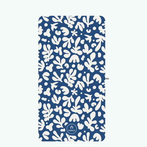 Cabaia Myrtle Beach - Blauwe rechthoekige microvezelhanddoek