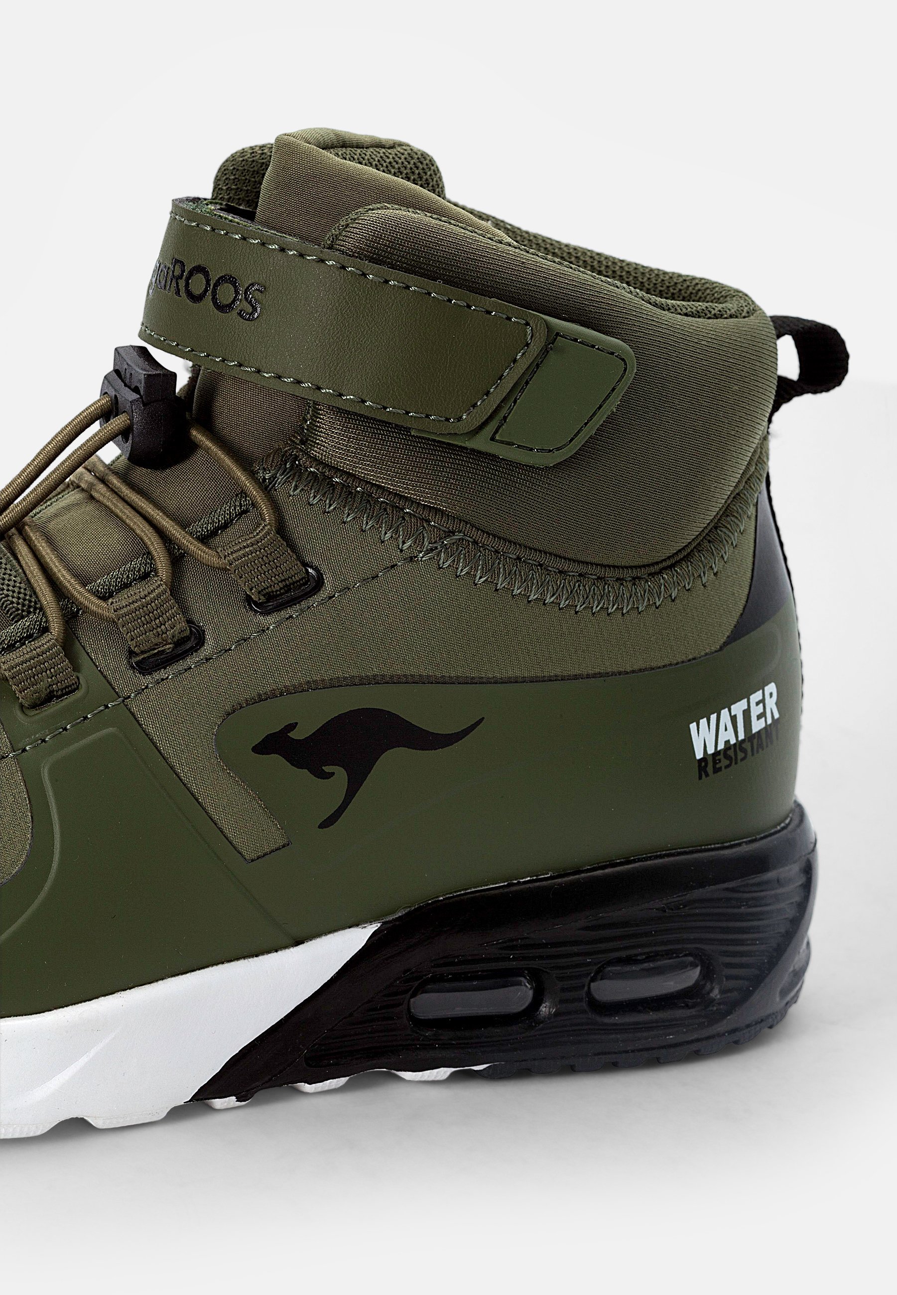 KangaROOS HYDRO UNISSEX - Tênis de cano alto - verde-oliva/preto