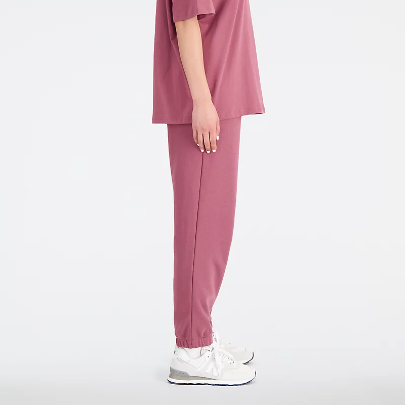 Spodnie polarowe Femme Essentials Varsity – sprankelagtig bordowy