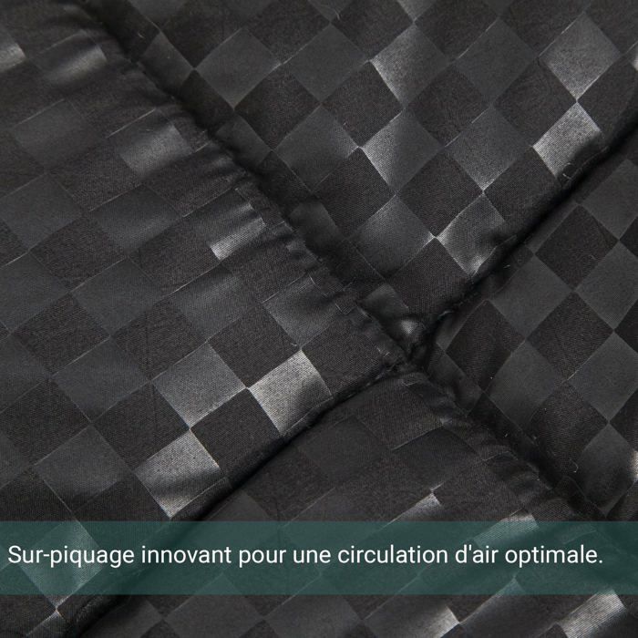 Piumino - Sampur - Soft Luxe - 140x200 cm - Peso medio 250 g/m² - Termoregolante - Nero