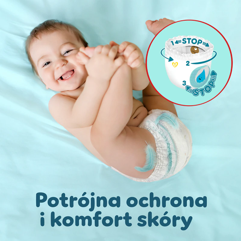 Fraldas descartáveis Pampers Premium Care Pants, tamanho 6.