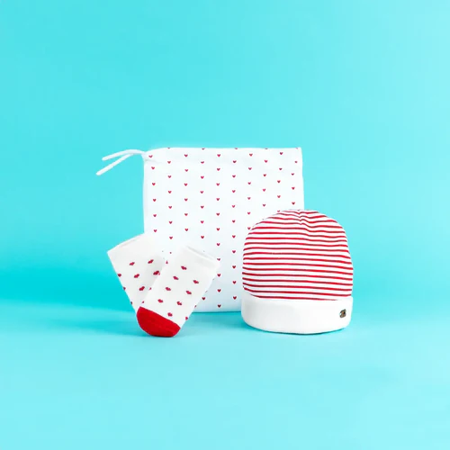 Cabaia Coffret de naissance - Baby Love rouge