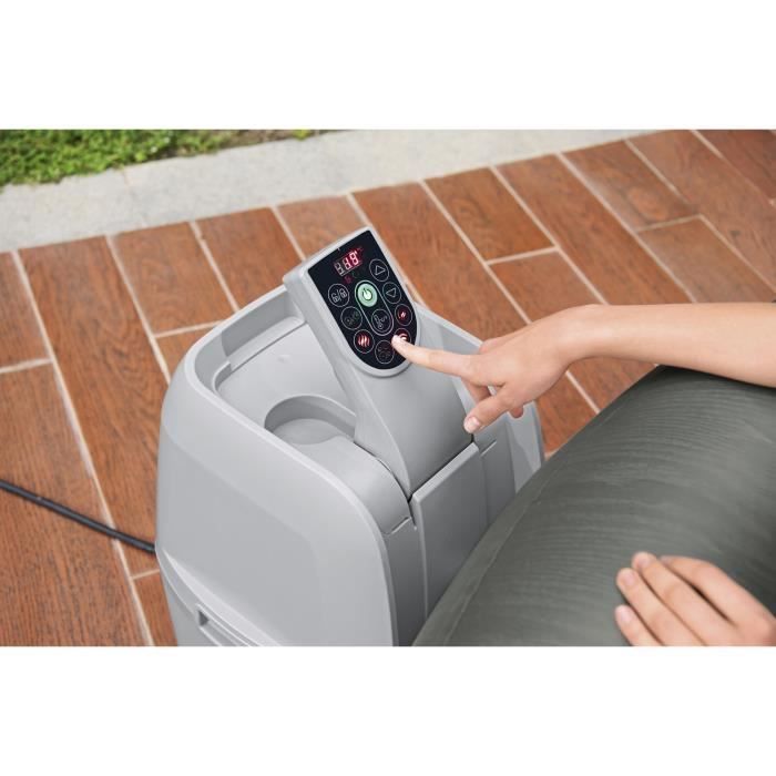 BESTWAY Inflatable Spa - Lay-Z-Spa Mauritius - With Wifi - 180 Airjets - 270 x 180 x 71 cm - 5 to 7 Person Capacity - Rectangular