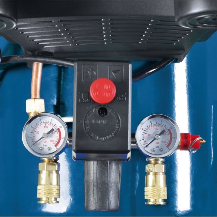 Compresor de aire horizontal bicilíndrico Scheppach HC105DC - 100 L - 2200 W - 10 bar - 2,5 CV