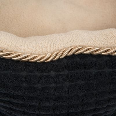 Cozy Kingdom Kuschelbett – Schwarz/Beige