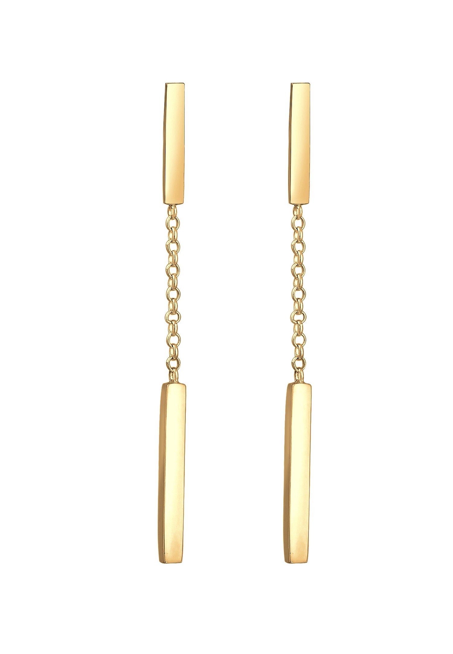 Elli d'Oreilles Geo Pendente Minimal Boucles d'Oreilles Femme - Argent (925/1000)