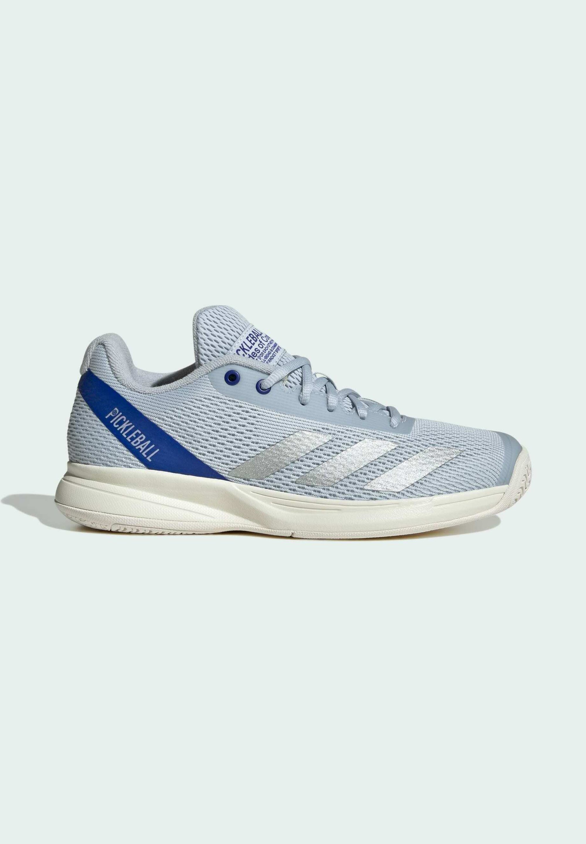 adidas Performance PICKLE - Chaussures de tennis multicourts - bleu halo argent métallisé bleu clair
