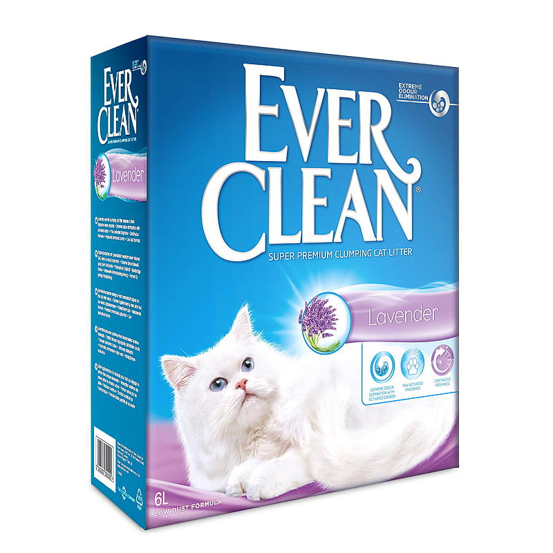 Ever Clean kattesand 6l lavendel, Ever clean