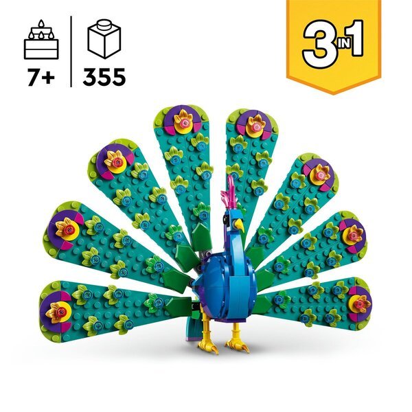 LEGO Creator 31157 Eksotični pav 3 v 1