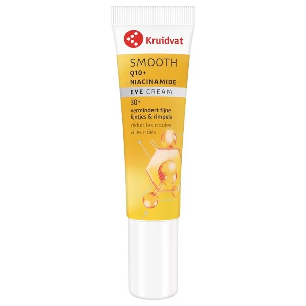Kruidvat Smooth Q10 + Niacinamīda acu krēms<br>15ml