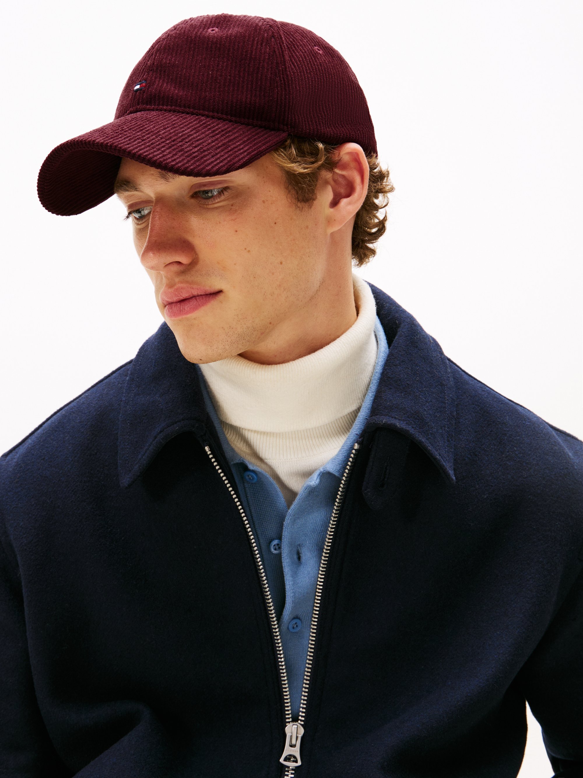 Tommy Hilfiger FLAG 6 PANEL UNISEX - Cap - diep bordeauxrood