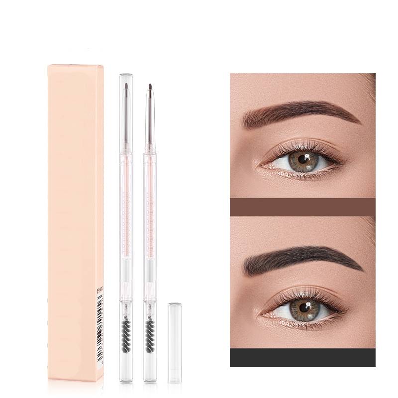 Ultra Fine Eyebrow Pencil Brow Enhancers 1.5mm Waterproof Long lasting Double ended Brown Tint Shade Eyebrows Makeup