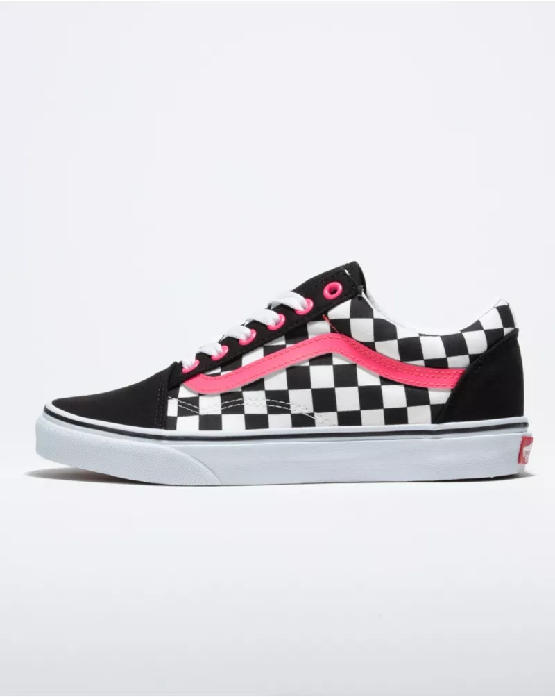 Customs Neon Pink Sidestripe Old Skool