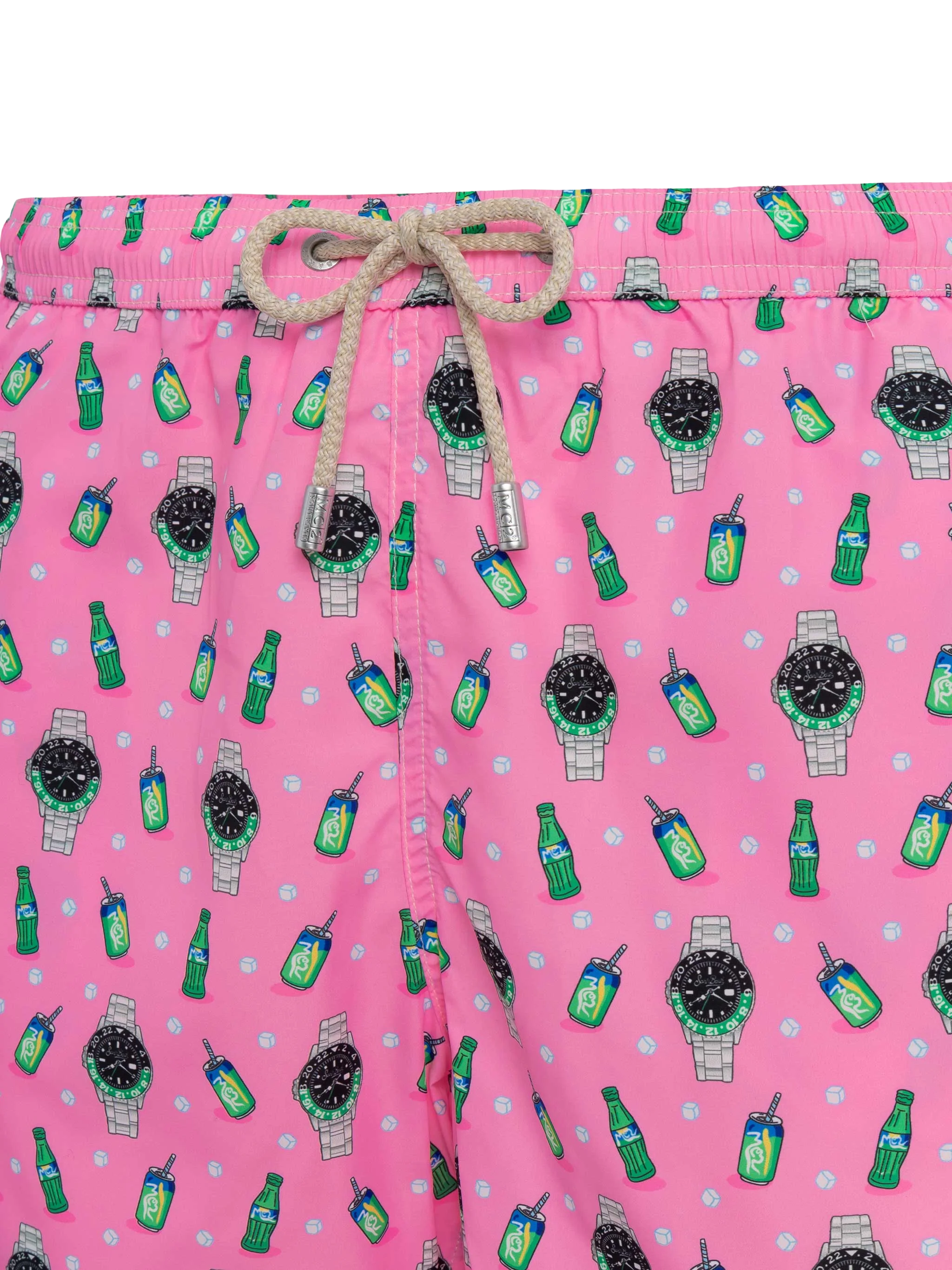 Zwemkleding met verlichtingseffect in lichtgewicht stof met klokprint.