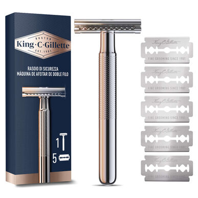 Gillette King C Double-Fiber -partahöyläpakkaus. Miesten parranajokone, 1 kpl.