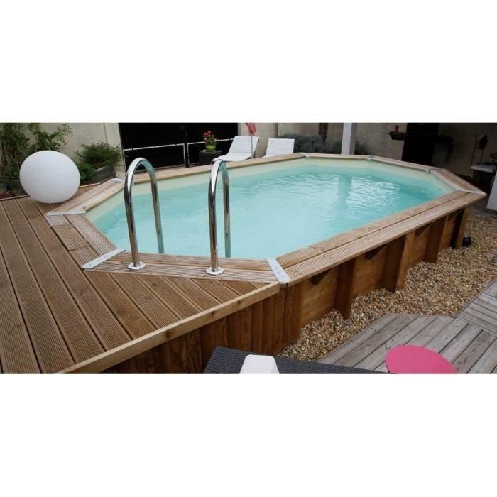 UBBINK Piscine bois Maldives sable 3,55x4,90x1,30cm
