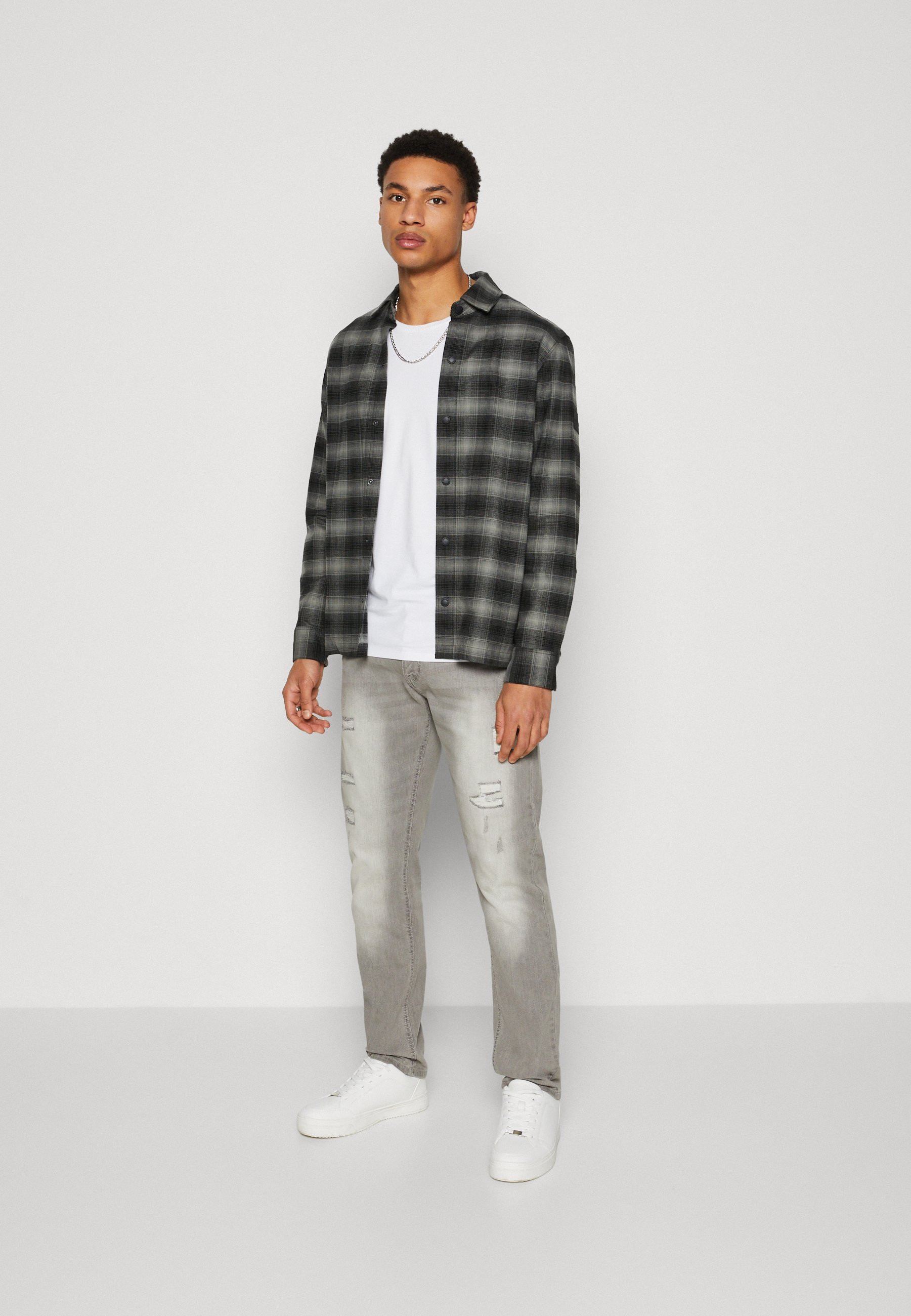 INDICODE JEANS Jean slim - gris clair