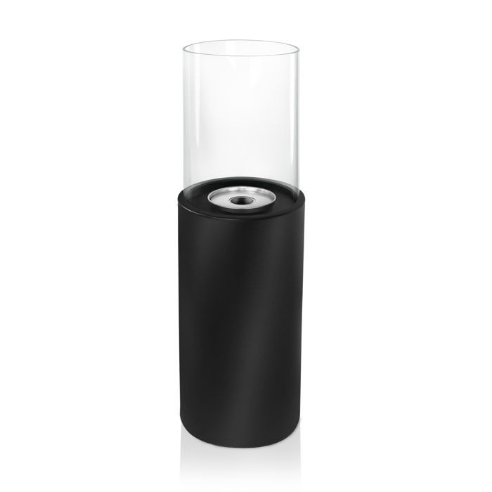 Aufun Bioethanol-Kamin auf Ständer 80x23x23 cm, für drinnen und draußen, schöne Flammen, Boden, Terrasse, rund.