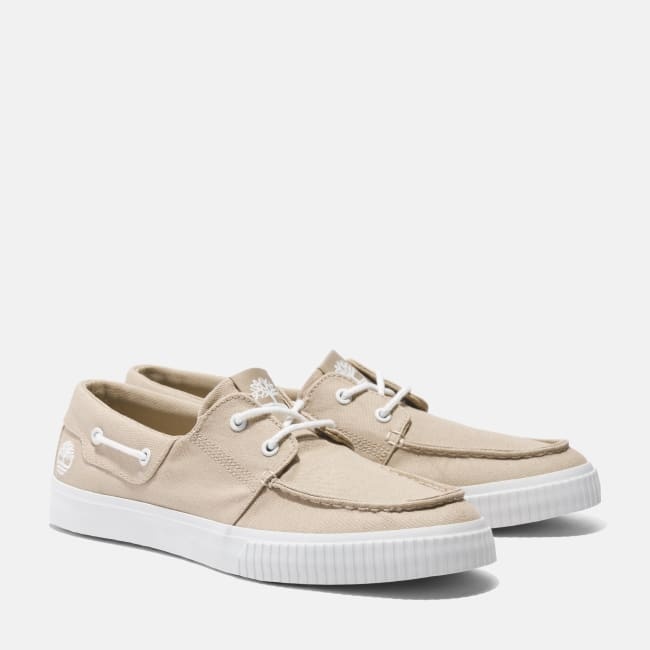 Sneaker Bassa Stringata da Uomo in beige
