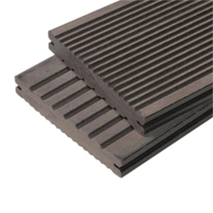 PACK lame de terrasse composite Maxima ACCESSOIRES 3600 mm - L: 360 cm - l: 14 cm - E: 22 mm - Gris anthracite