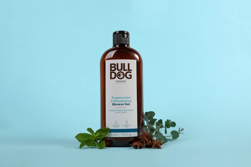 Bulldog piparmētru un eikalipta dušas želeja vīriešiem