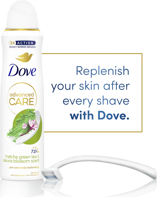 Dove Advanced Care Matcha Groene Thee & Sakura Bloesem Deodorant Spray