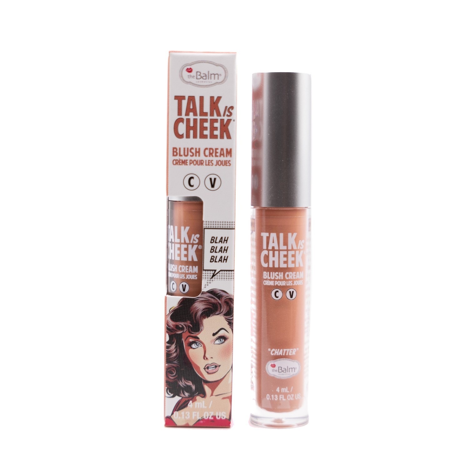 theBalm set ličil v kremi za rdečilo za lica Talk is Cheek Promise – 4,5 ml