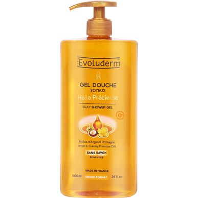 Evoluderm Silky Shower Gel Huile Précieuse 1000 ml 1000 ml