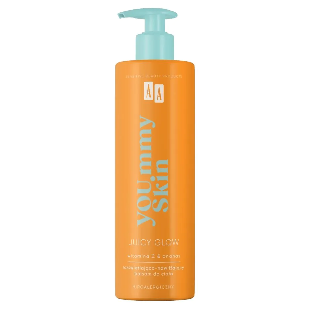 AA Yoummy Skin Rozświetlająco-nawilżający balsam do ciała, Juicy Glow