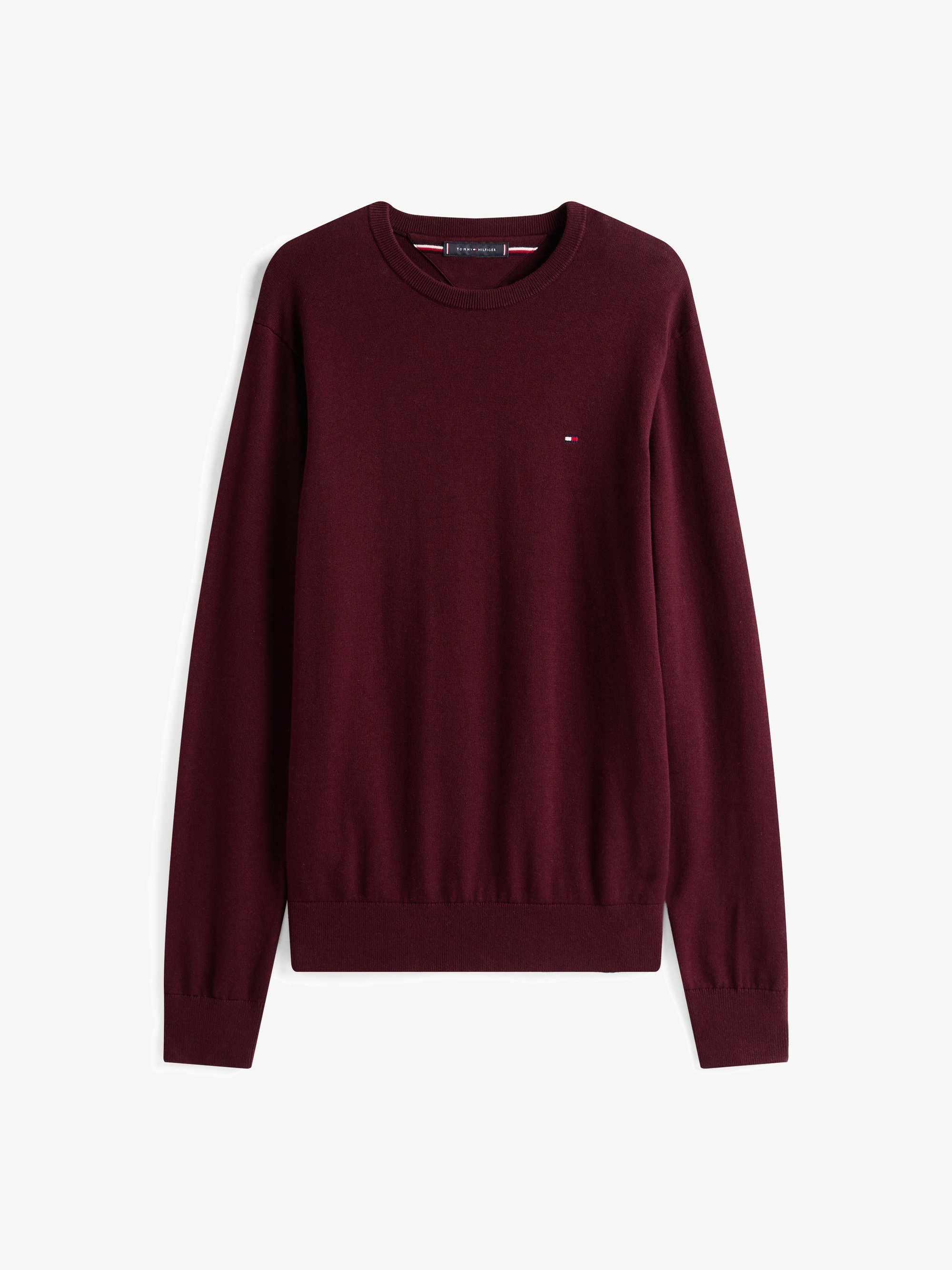 Pull Tommy Hilfiger ESSENTIAL à col rond - bordeaux foncé