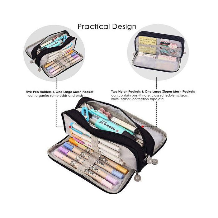 Trousse - Trousse pour garçons et filles - trousses pour l'école - trousse - fournitures scolaires