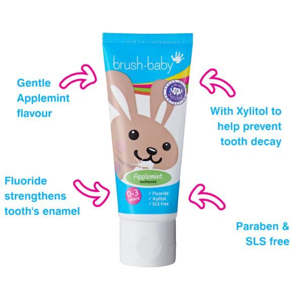 Brush Baby Apfelminz Babyzahnpasta 50 ml