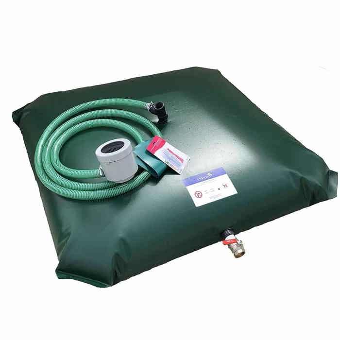Récupérateur d'Eau Citerne Souple - EDENEA - Kit Complet Prêt à poser - 200 Litres - Multi Usages Jardinage Bricolage