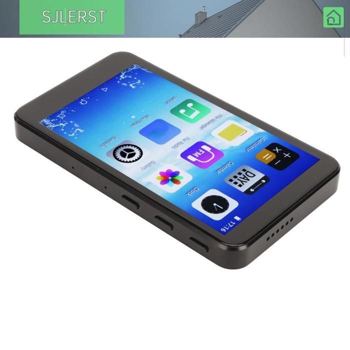 sjlerst Lecteur Mp4 WiFi Bluetooth Ai Intelligent HD avec écran tactile et enregistreur vocal