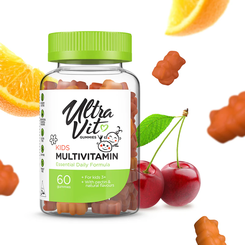 VPLab UltraVit Gummies Kids Multivitamin Nahrungsergänzungsmittel umfassendes Multivitaminpräparat für Kinder
