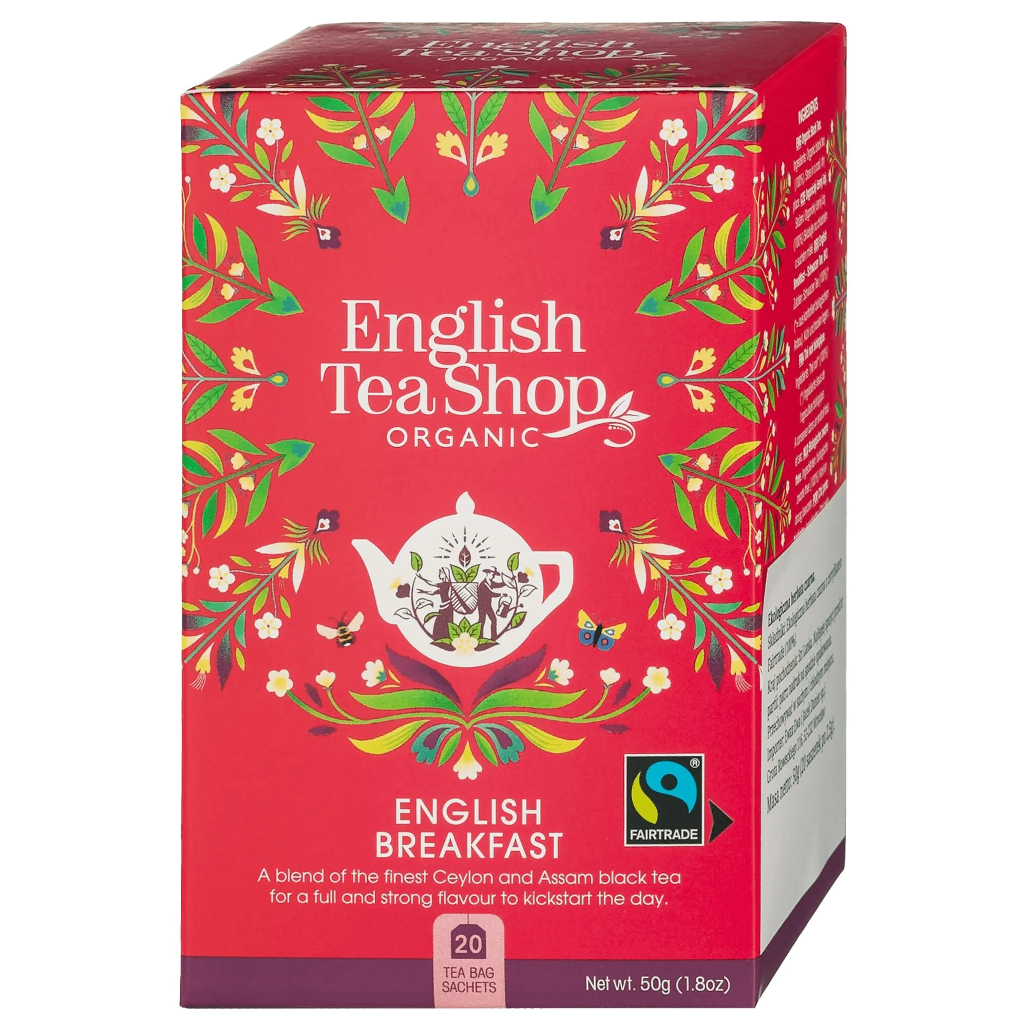 English Tea ShopEnglish Breakfast, herbata bio 20 saszetek