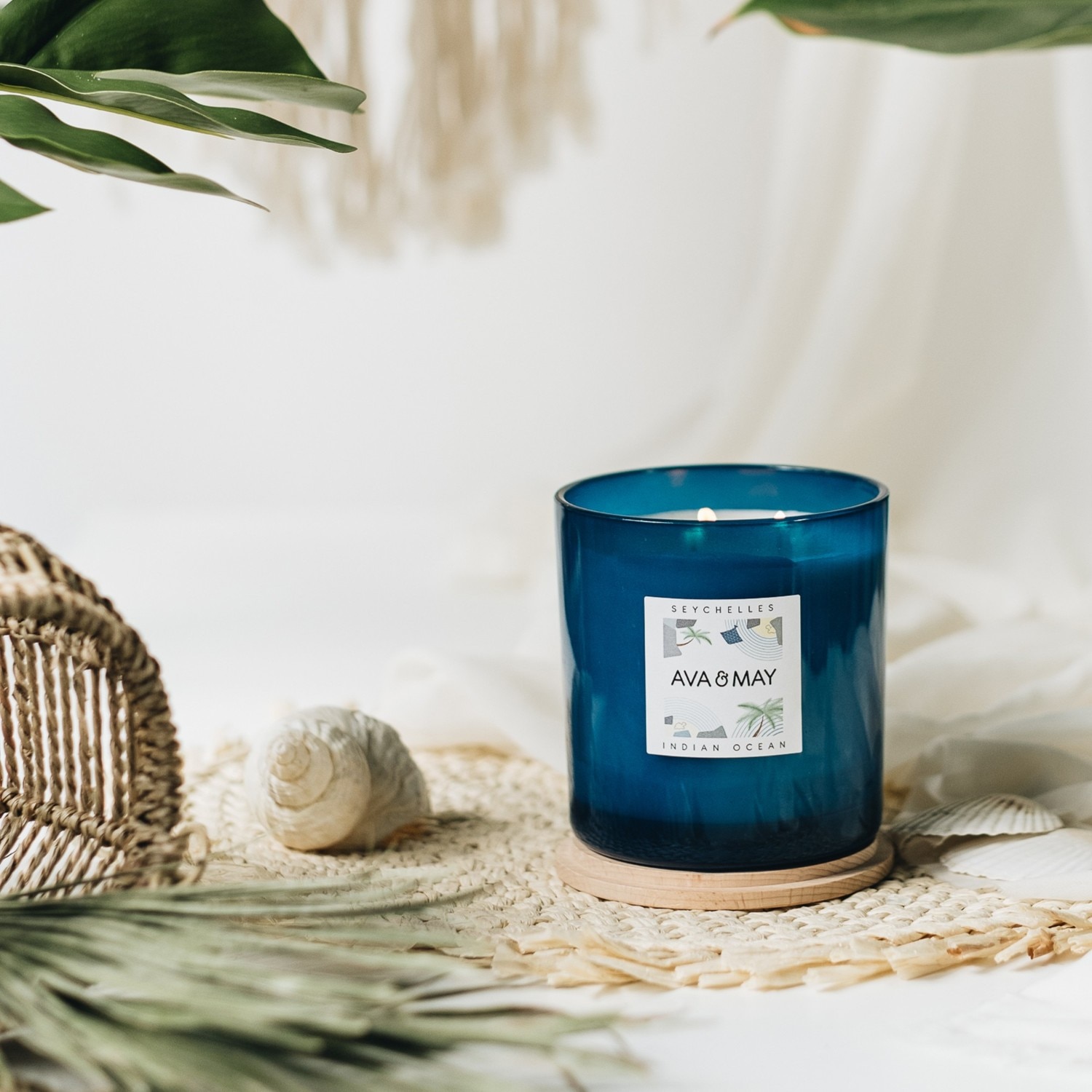 AVA & MAY Maxi bougie parfumée Seychelles