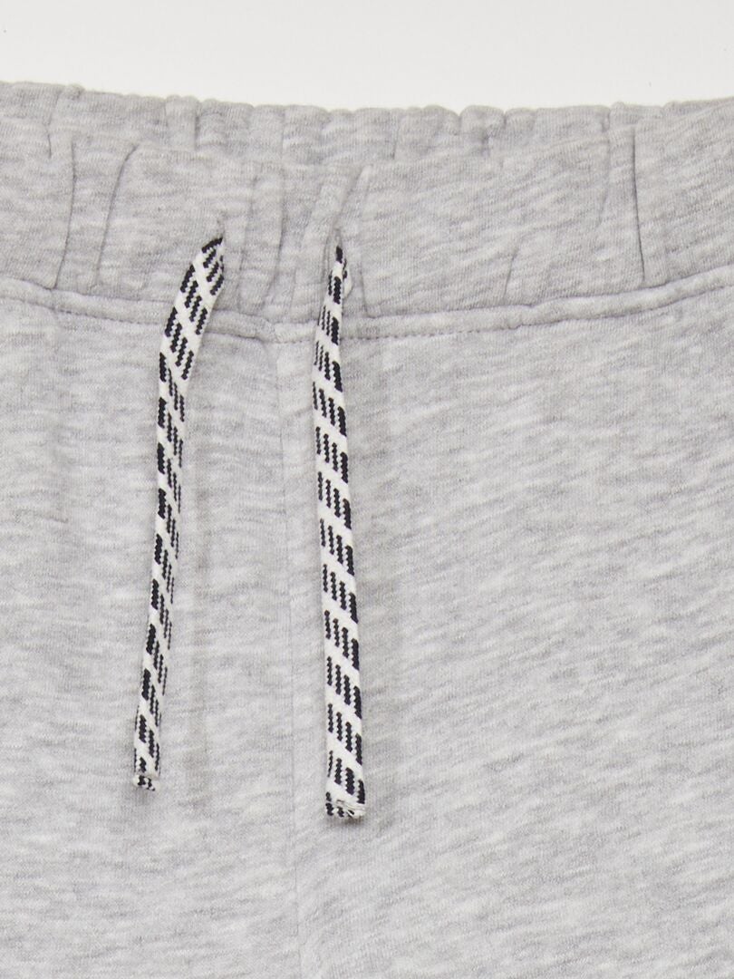 Gevlekte joggingbroek met verstelbare taille - GRIJS