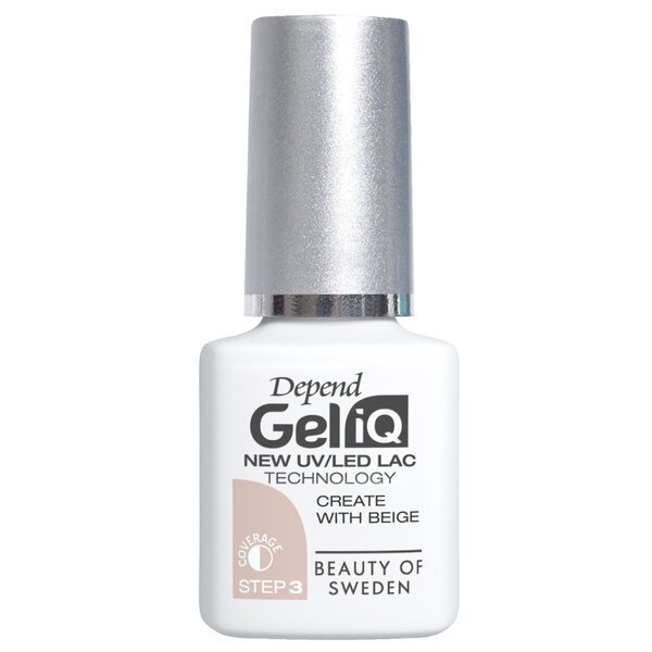 Depend Gel iQ Create su smėlio spalvos geliu<br>5ml