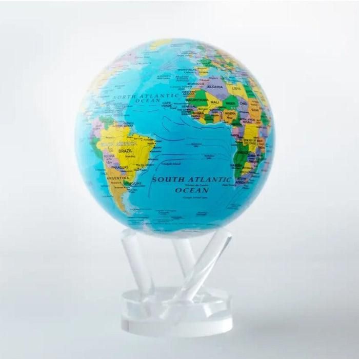 MOVA Globe Blue World Political Map 4.5
