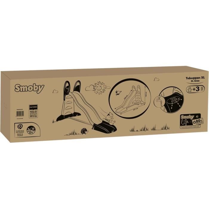 SMOBY Life - Scivolo XL - Scivolo da 2,3 m - Gradini antiscivolo - Età 3+