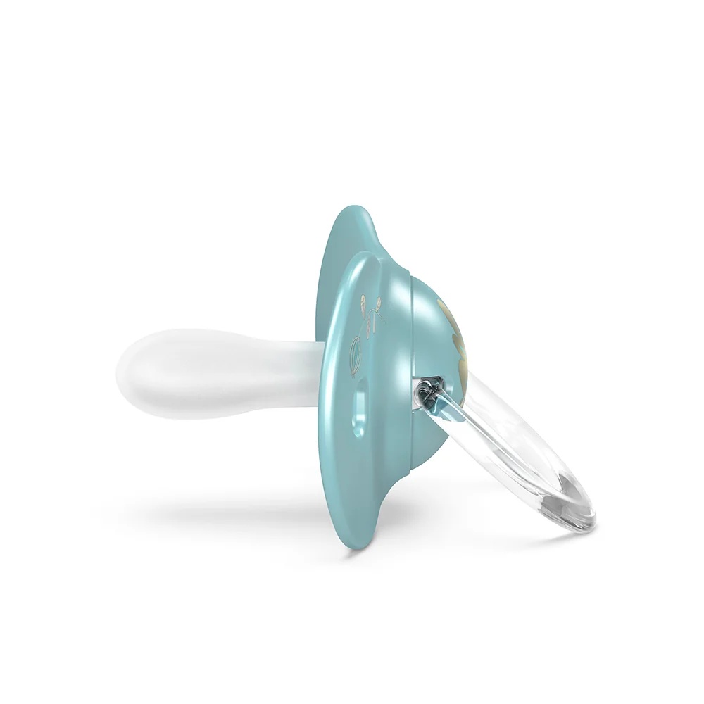 Suavinex Suavinex Gold en silicone bleu, 6-18 mois