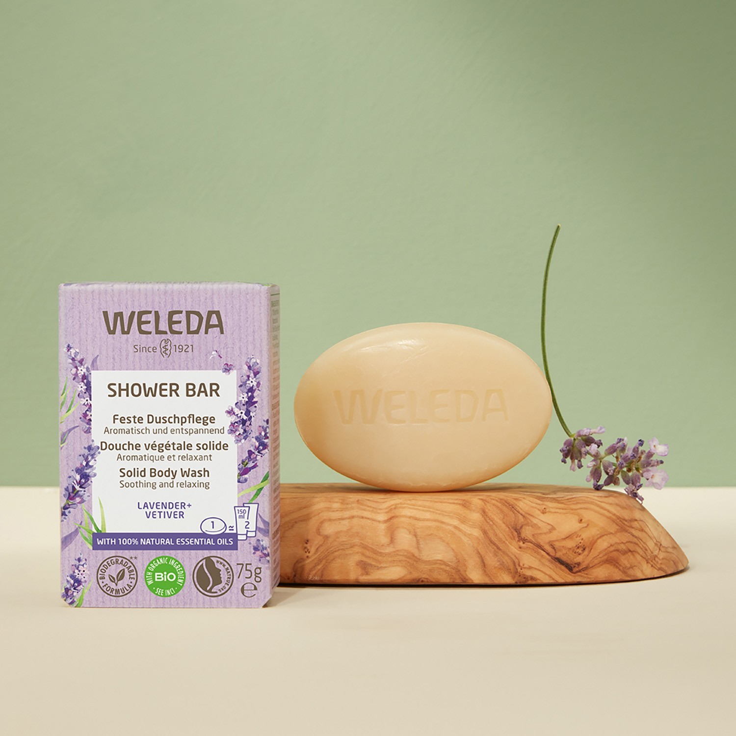 Weleda Douche végétale solide LAVANDE + VETIVER - 75 gr