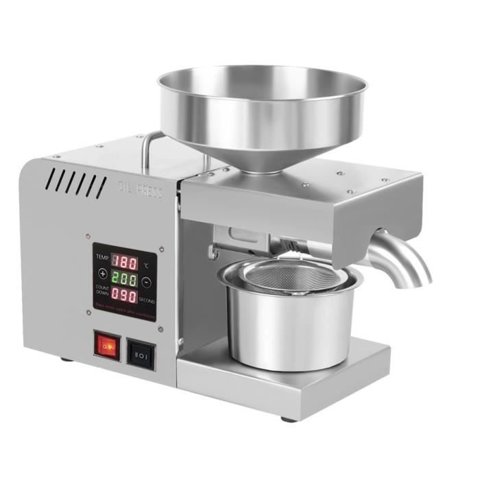 Prensa de aceite de semillas automática de acero inoxidable con control de temperatura de 1500 W