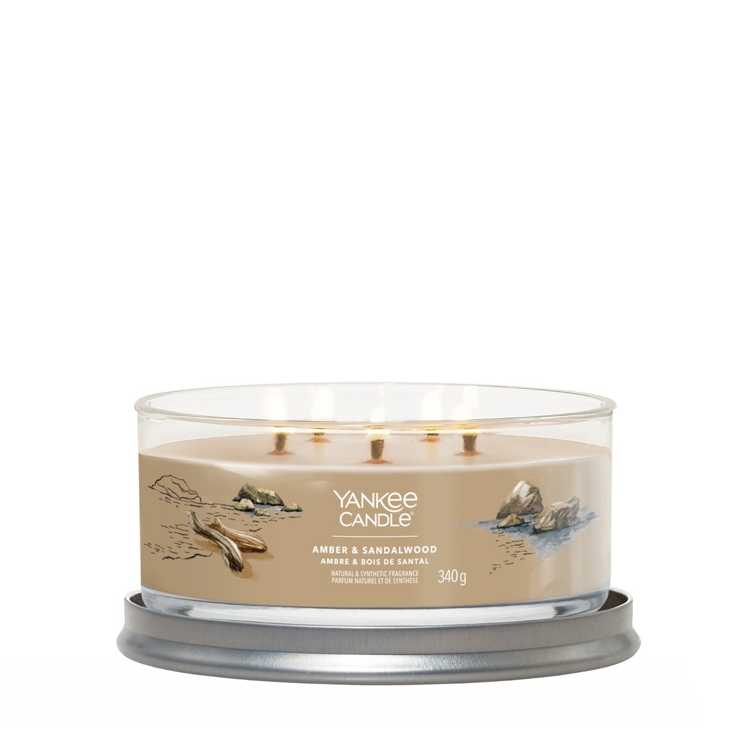 YANKEE CANDLE 5 Mèches Ambre et Bois de Santal