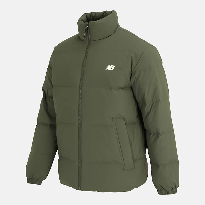 Jaqueta de plumas NBX masculina - Verde Oliva Escuro