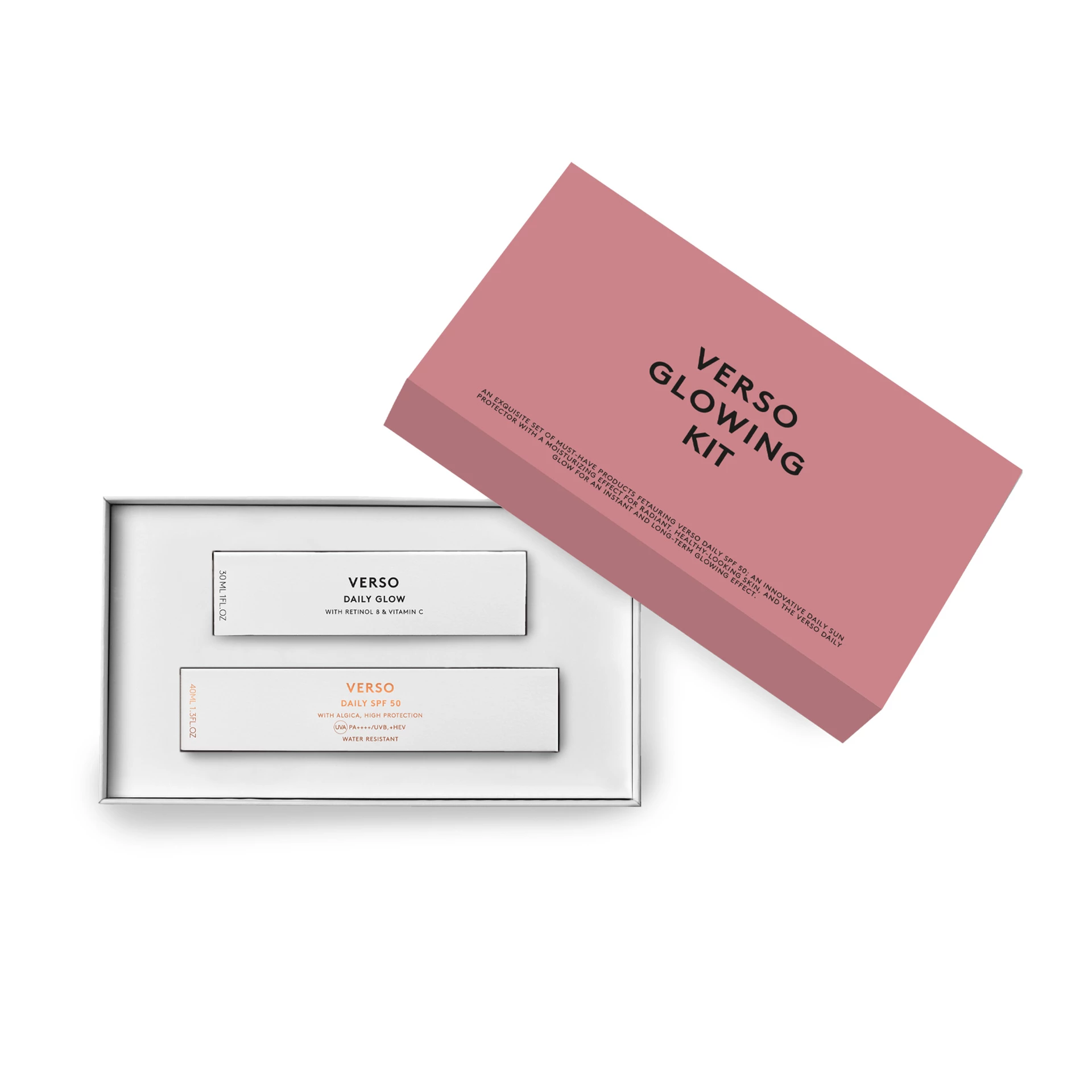 Zestaw do pielęgnacji twarzy Glowing Face Skincare – Verso Skincare