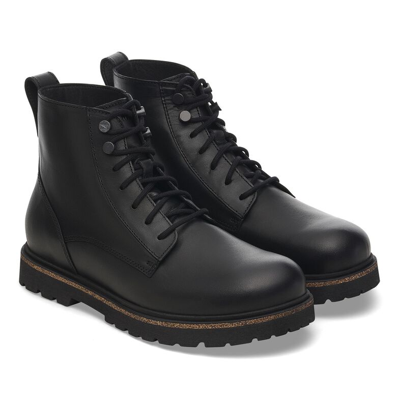 Highwood Lace Mid Women Pelle naturale - Black Black