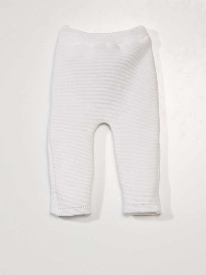 Broek 'La Manufacture de Layette' - Made in France - wit